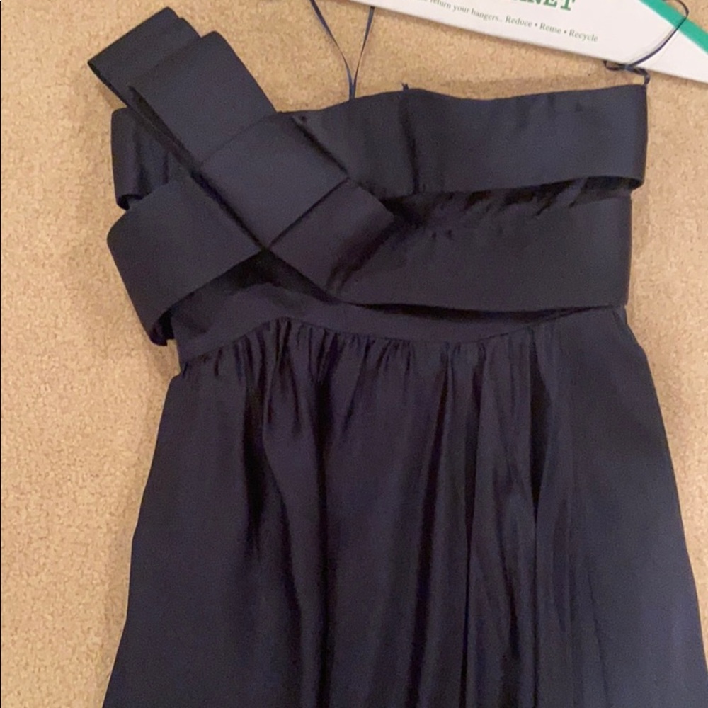 Navy blue gown